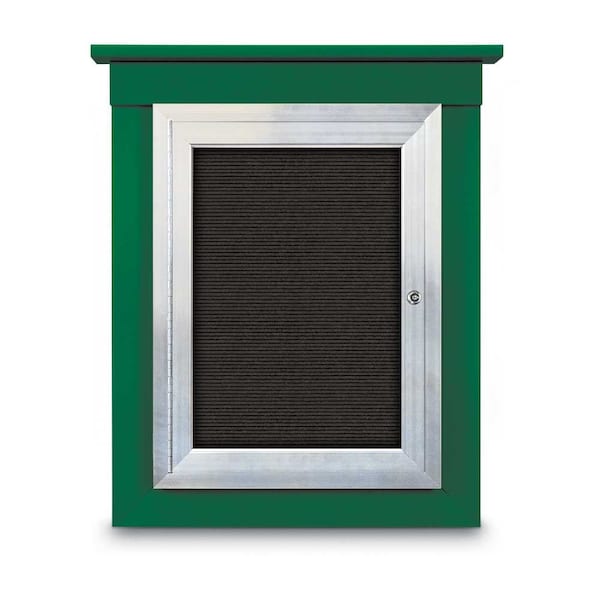 United Visual Products Sliding Glass Enclosed Letterboard, 72"x4, UV9008ACS-BRONZE-BURGUNVL UV9008ACS-BRONZE-BURGUNVL - main